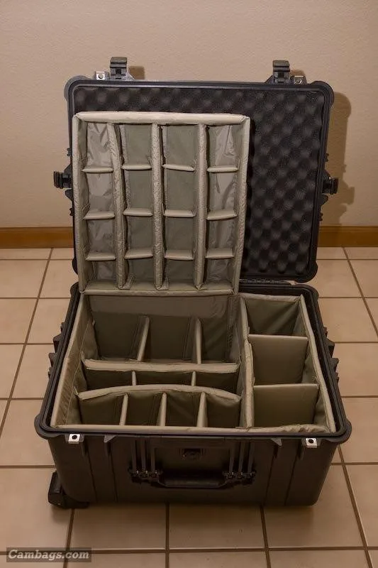 Heres a couple more shots of the padded dividers out including one of the top padded divider tray removed.