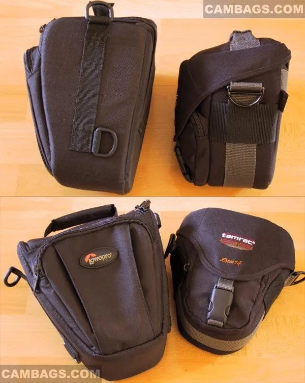 It is definitely smaller than the Lowepro Top Loader Zoom 1: