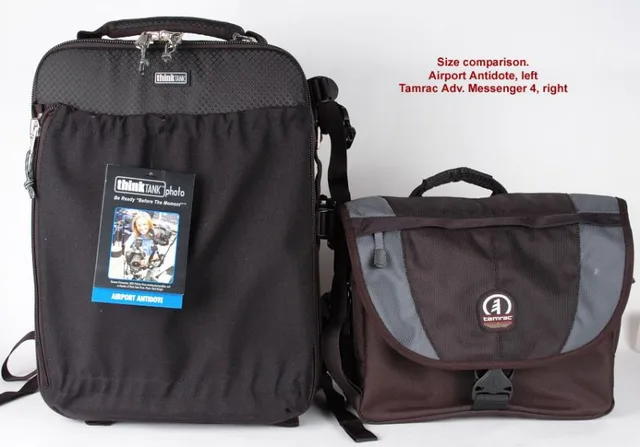 With Tamrac adventure Messenger 4 bag
